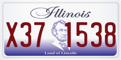 IL license plate X371538