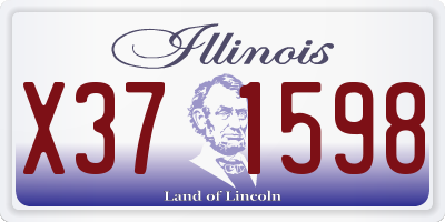 IL license plate X371598