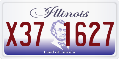 IL license plate X371627