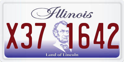 IL license plate X371642