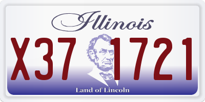 IL license plate X371721
