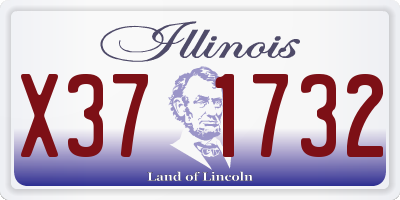 IL license plate X371732