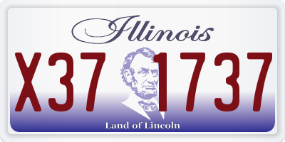IL license plate X371737
