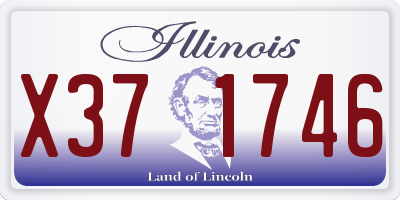 IL license plate X371746