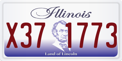 IL license plate X371773