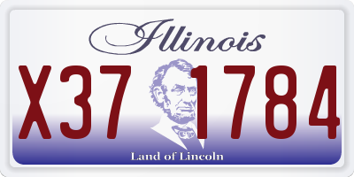IL license plate X371784