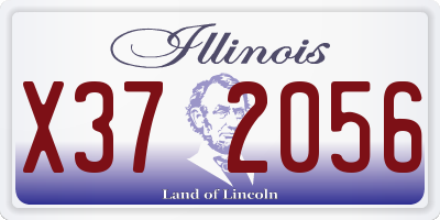 IL license plate X372056