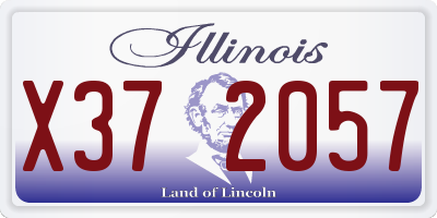 IL license plate X372057