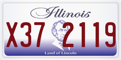 IL license plate X372119