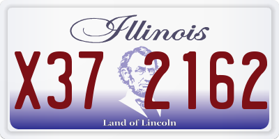 IL license plate X372162