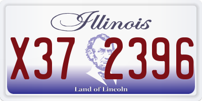 IL license plate X372396