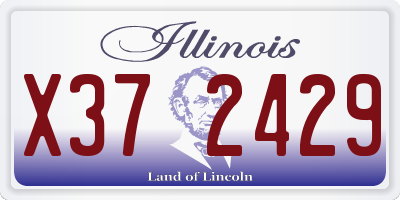 IL license plate X372429