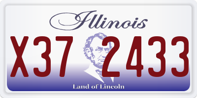 IL license plate X372433