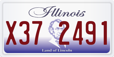 IL license plate X372491