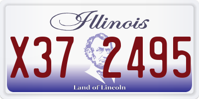 IL license plate X372495