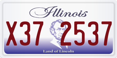 IL license plate X372537