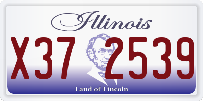 IL license plate X372539