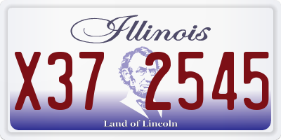 IL license plate X372545