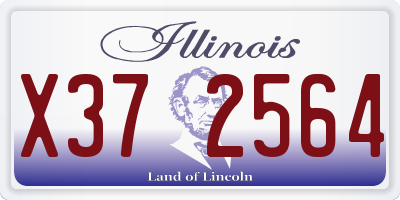 IL license plate X372564