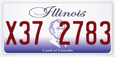 IL license plate X372783