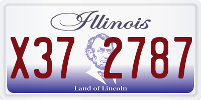 IL license plate X372787