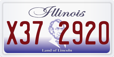IL license plate X372920
