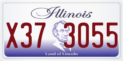 IL license plate X373055