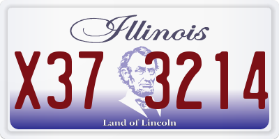 IL license plate X373214