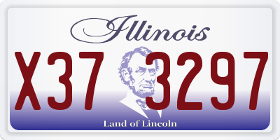 IL license plate X373297