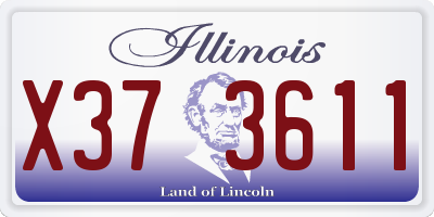 IL license plate X373611