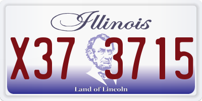 IL license plate X373715