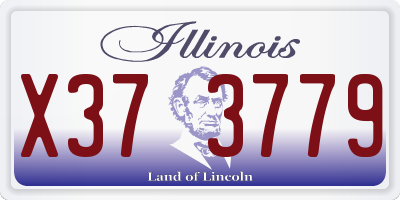 IL license plate X373779