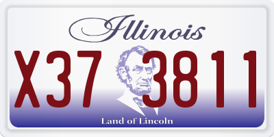 IL license plate X373811