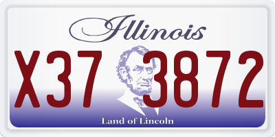 IL license plate X373872