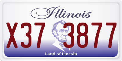IL license plate X373877