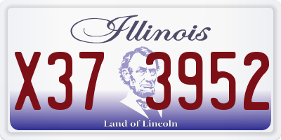 IL license plate X373952
