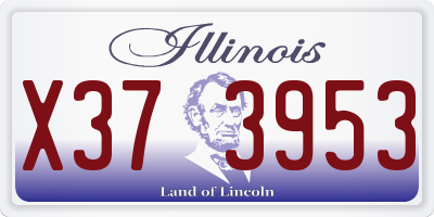 IL license plate X373953