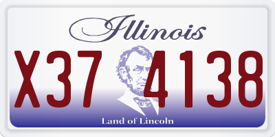 IL license plate X374138