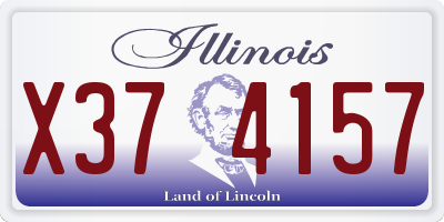 IL license plate X374157