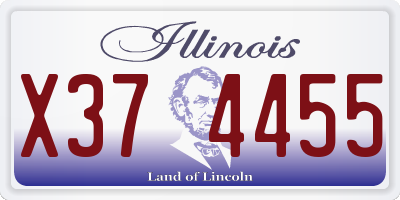 IL license plate X374455