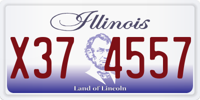 IL license plate X374557