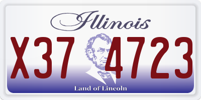 IL license plate X374723