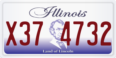 IL license plate X374732