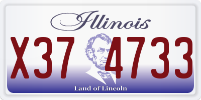 IL license plate X374733