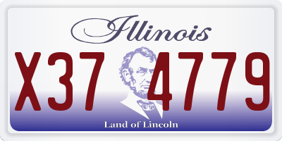 IL license plate X374779