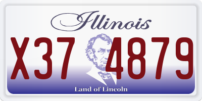 IL license plate X374879