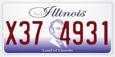 IL license plate X374931