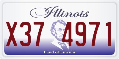 IL license plate X374971