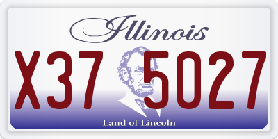 IL license plate X375027