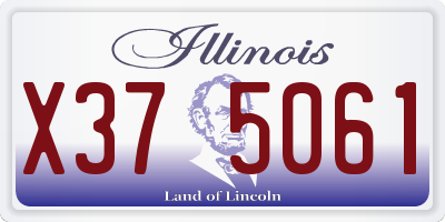 IL license plate X375061